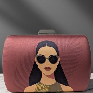 Stylish Women's Clutch with Artistic Design